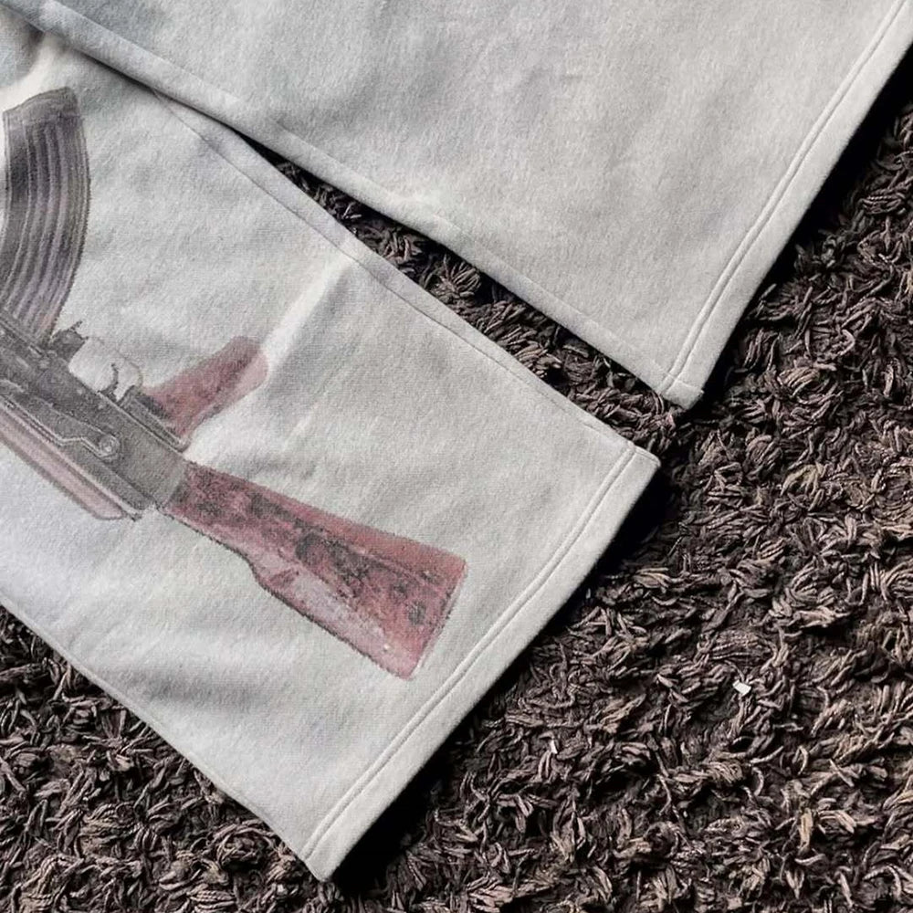 Pantalón chándal anchos con doble cintura